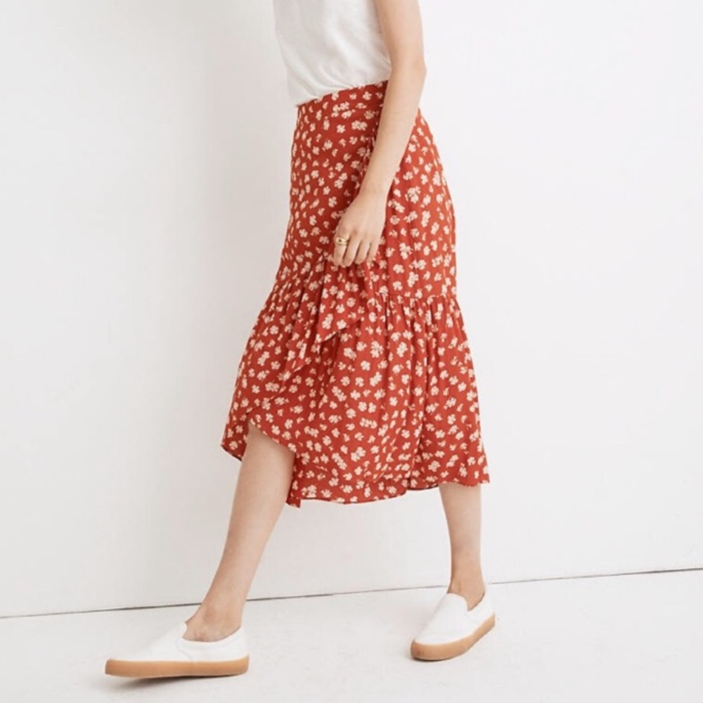 Madewell NWT midi Skirt
